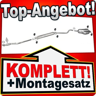 Auspuff für OPEL ASTRA H 1.6 1.8 Schrägheck / GTC +Rohr Auspuffanlage - Bild 1 von 2