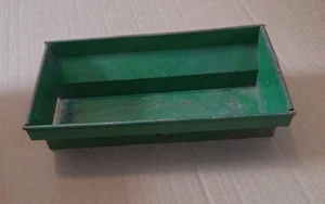 Vntg. Ertl John Deere Wagon Trailer Box Part 529 FlareBox 1/16 Green Metal - Picture 1 of 9