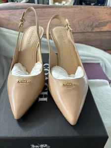 COACH ALLIE 90 LTR PUMPS FARBE BEECHWOOD EQO GRÖSSE 10 B METALLIC LEDER - Bild 1 von 8