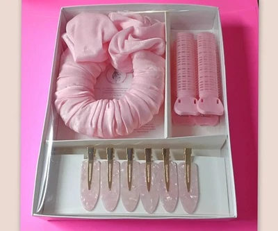 Hair Curler gift Set Scrunchie Volumizing Heatless Creaseless clips Blow Out - Image 1 of 4