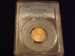 2009 1C One Cent DDR PCGS MS 64 RD - Picture 1 of 2