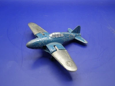 Avión a reacción Hubley Kiddie Toy #430 de colección con alas plegables completo Foto 1 de 4