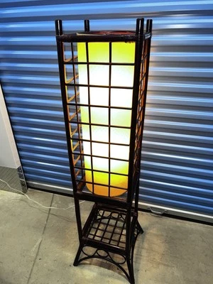 老式 MCM Japanese Regency 竹制落地灯 — 第 1/4 张图片