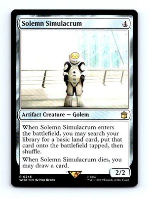 #246 2023 Doctor Who Solemn Simulacrum Rare - Image 1 of 2