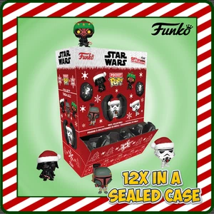 Funko Mystery Pocket Pop Star Wars Navidad Estuche Sellado Paquete de 12 Medias Rellenas - Imagen 1 de 8
