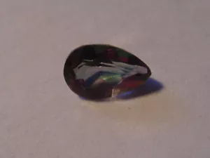 Piedra preciosa corte pera topacio místico 6 mm x 4 mm 0,5 quilates gema única - Imagen 1 de 2