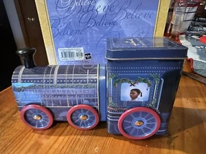 Hallmark THE POLAR EXPRESS TRAIN TIN Rare Hot Chocolate - Picture 1 of 6