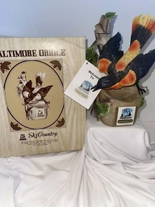 Ski Country Baltimore Oriole Full Size Whiskey Decanter Empty With Box - Picture 1 of 19