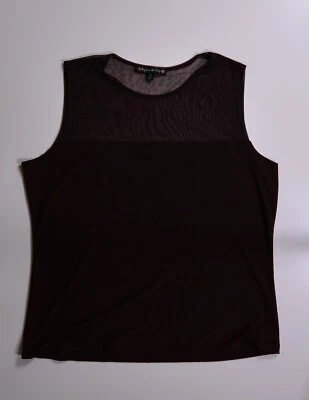 Suzie in the City Brown Mesh Tank - Image 1 of 2