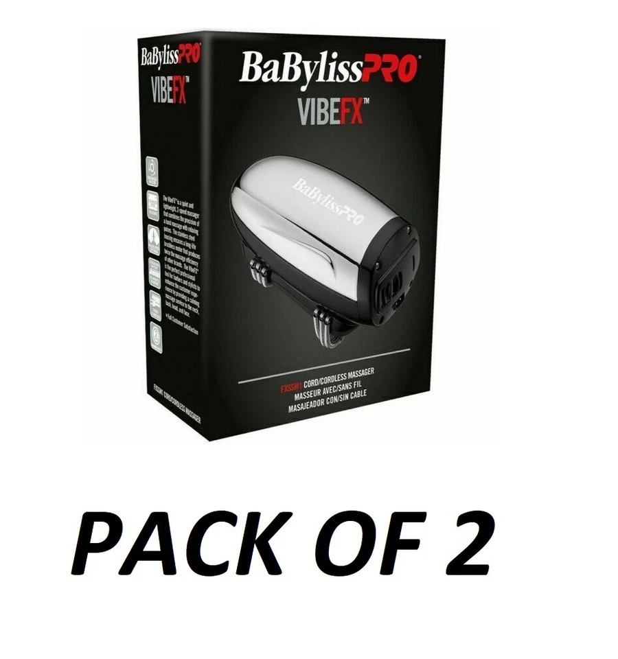 BaByliss PRO Vibefx FXSSM1 Cordless Hand Held Massager - PACK OF 2 - Image 1 of 1