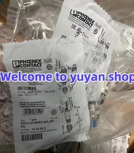 1pc NEW SACC-M12MSD-4PL SH PN 1424682 Connector #E4 - Bild 1 von 4