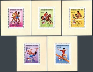 Burkina Faso 390-392, C231-C232 deluxe sheets, MNH. Olympics Montreal-1976. - Picture 1 of 1