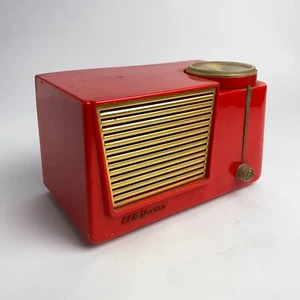 Vintage 1950s Mid Century Modern RCA Victor Red Model 6x8 All Original Works - Picture 1 of 9