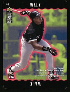 1996 Collector's Choice You Make the Play # 40b Frank Thomas Walk    VAR