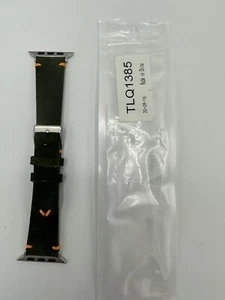 StrapsCo Green Suede Vintage Hand-Stitched Leather Watch Band- Standard Length - Bild 1 von 10