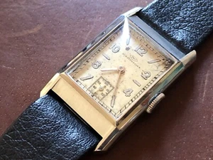 1940s IWC Stainless Steel Cal 87 Steel Dress Watch Original Dial - Picture 1 of 6