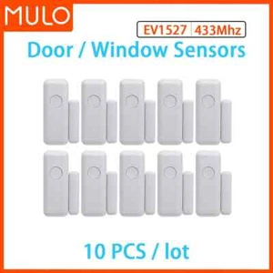 Wireless Door & Window Sensors EV1527 Coding Mode RF 433MHz for Home Security - Picture 1 of 22