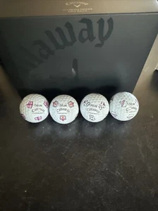 4 Callaway Chrome Soft Truvis Mother's Day Golf Balls - Picture 1 of 3
