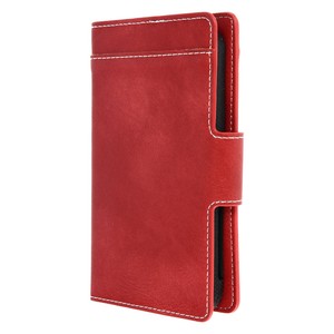Slim Case, flip book cover, stand wallet case for 5''- 5.5'' Smartphones - Red