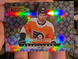 CAM YORK 2021-22 UD STATURE PHILADELPHIA FLYERS ROOKIE EXCELLENCE CARD RE-31 - Picture 1 of 1