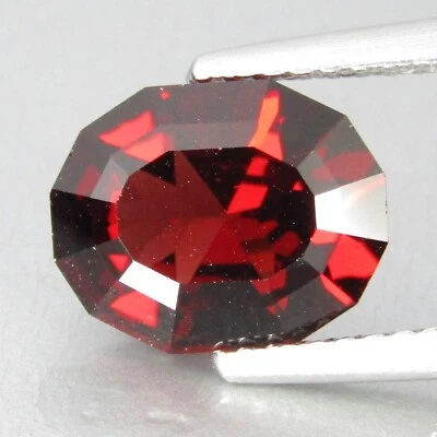 Granate Almandina Color Rojo Deslumbrante Natural 2.88Cts 10x8mm Ovalado Corte Personalizado Foto 1 de 4
