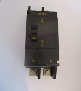 INTERRUPTOR CIRCUITO MCB MCB CRABTREE C50 50 AMP SP & N DE DOBLE POLO. 51/50 - Imagen 1 de 1