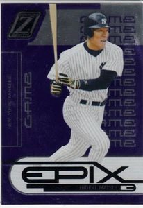 2005 Donruss Zenith Epix Game SP Original Hideki Matsui NY Yankees Purple /250 - Picture 1 of 4