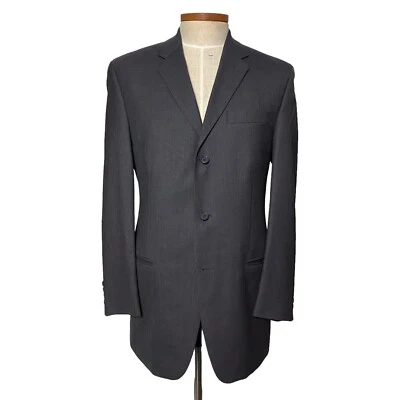 Chaps Ralph Lauren Men Jacket Blazer 3 Button Single Breasted Wool Suit Grey 40T - Image 1 of 4