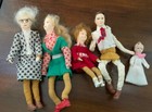 Vintage Halfpenny Bendable Felt Thread Wrapped Wire Mini People Dolls