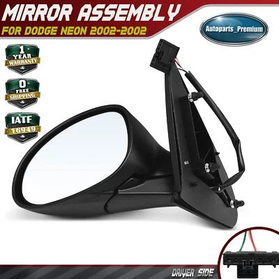 Espejo retrovisor de ajuste de vidrio eléctrico izquierdo con plegado manual para Dodge Neon 2002 Foto 1 de 4