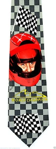 Michael Schumacher Herren Krawatte Racing Formel 1 Auto Champion grau Krawatte  - Bild 1 von 2