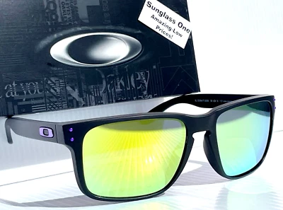 Gafas de sol Oakley Holbrook XL negras mate polarizadas Galaxy doradas 9417-20 Foto 1 de 4