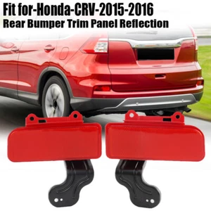 Par de luces marcadoras izquierda y derecha de cubierta de parachoques reflector CRV trasero Honda 2015-2016 - Imagen 1 de 11