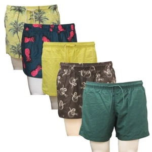 Men's Ex H&M Summer Holiday Casual Swimming Mesh Lined Trunk Shorts S12 - Picture 1 of 17