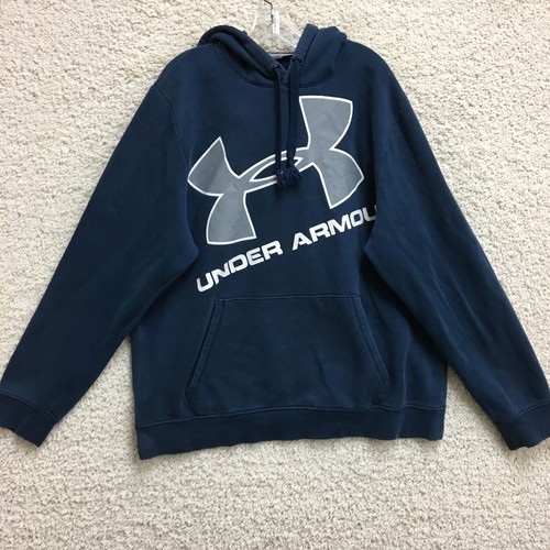 VETEMENTS Under Armour Maglione Extra Large Adulto Blu Felpa Sciolta Pullover Logo Uomo XL