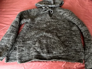 Lucien Pellat Finet Unisex Triple Ply Cashmere Grey/Brown Tweed Hoodie Italy M - Bild 1 von 14