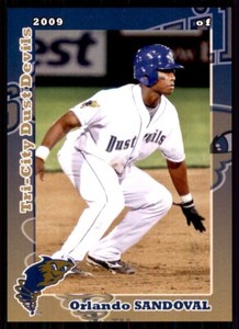 2009 Grandstand Tri-City Dust Devils Orlando Sandoval Tri-City Dust Devils #NNO