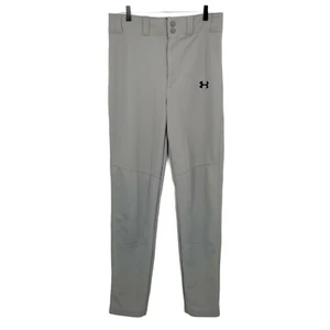 Under Armour Unisex Kids Gray Classic Solid Loose Straight Baseball Pants Sz XL - Picture 1 of 6