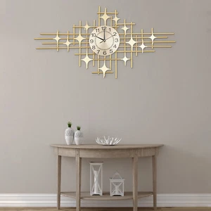 Wanduhr Batteriebetrieben Lautlos Wanduhr Modern Büro Zuhause Laden Kunst Deko - Bild 1 von 16