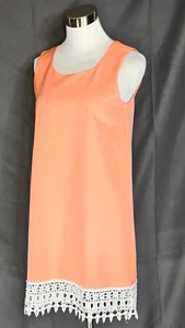 Umgee - Salmon Color Sleeveless Dres with Crochet on Hemline - size Small - Foto 1 di 2