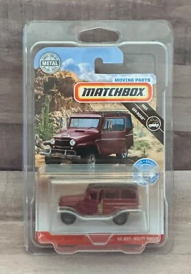 Piezas móviles Matchbox '62 Jeep Willys Wagon con protector Foto 1 de 4