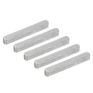 Llave de pluma de extremo redondo 25x3x3 mm, 5 piezas culata de llave para industria, negro carbón - Imagen 1 de 7