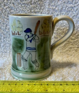 Buchan Portobello Stoneware Small Mug / Tankard Cricket Batsman. 1980’s? - Picture 1 of 11