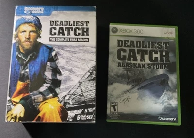 Deadliest Catch: Alaskan Storm (Xbox 360) Tested Work CIB & First Season DVD - Image 1 of 4