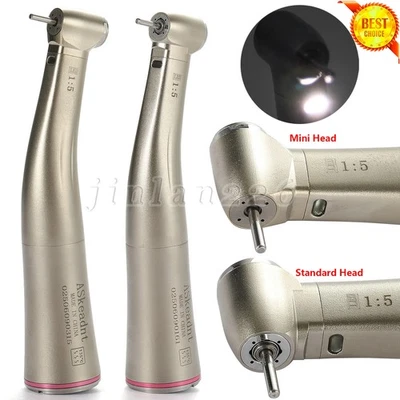 NSK Style LED Dental Electric Handpiece 1:5 Contra Angle Fiber Optic High Speed - Image 1 of 3