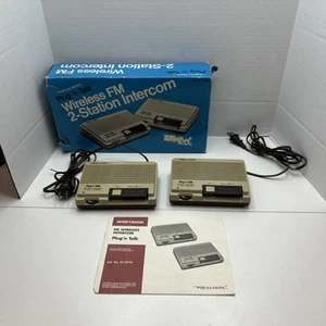 Realistic Plug n Talk Wireless FM 2-Stations Intercom 43-207 /w Box & Manual  - Picture 1 of 5