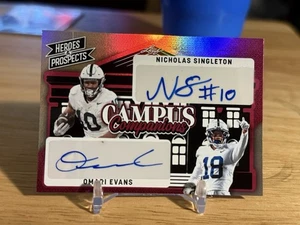 Leaf Heroes And Prospects Nicholas Singleton Omari Evans 2024 doble automático/3 fuente de alimentación - Imagen 1 de 6