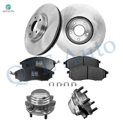 8 rotores de freio dianteiros 320 - Pastilha de freio de cerâmica - Cubo de roda para 2008-2011 Infiniti EX35 - Imagem 1 de 4