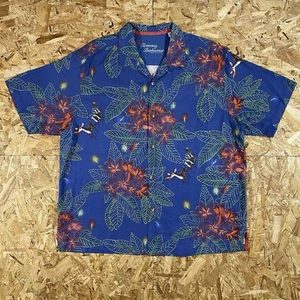 Tommy Bahama Seasons Greetings Christmas Aloha Silk Button Up Size XL - Picture 1 of 4