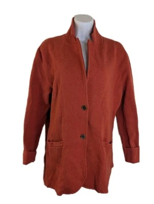 J. Blazer tejido Crew para mujer, naranja, talla XL Foto 1 de 3